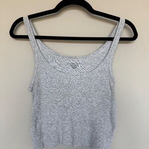 Brandy Melville Vintage heathered grey cropped tank